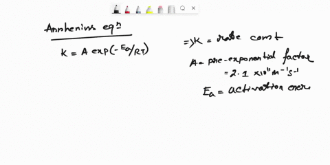 the-reaction-between-ethyl-iodide-and-hydroxide-ion-in-ethanol-c2h5oh-solution-c2h5ialcohaalcac2h5ohliaalc-has-an-activation-energy-of-868-kjmol-and-a-frequency-factor-of-210a1011ma1sa1-apre-17613