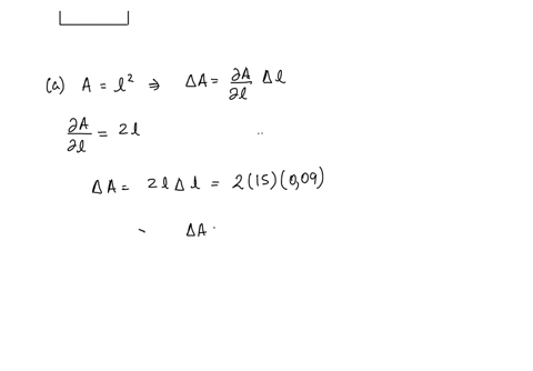 the-measurement-of-a-side-of-a-square-is-found-to-be-15-centimeters-with-possible-error-of-009-centimeter-a-approximate-the-percent-error-in-computing-the-area-of-the-square-b-estimate-the-m-39436