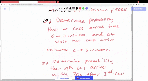 suppose-calls-are-coming-into-a-service-center-at-an-average-rate-of-3-per-minute-as-a-poisson-process-a-what-is-the-probability-that-no-calls-arrive-time-0-to-2-minutes-and-at-most-two-calls-arrive-b