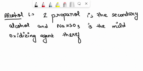 what-organic-compound-would-be-formed-if-2-propanol-rather-than-sodium-bisulfite-was-used-to-destroy-the-excess-sodium-hypochlorite-explain-what-the-new-organic-product-formed-would-not-pose-83693
