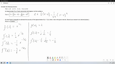 consider-the-following-function_-fx-vx-a-4-n-2-4-43-approximate-f-by-taylor-polynomial-with-degree-at-the-number-tzx-2-x-4-x-4-b-use-taylors-inequality-to-estimate-the-accuracy-of-the-approx-21297