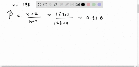 the-number-of-successes-and-the-sample-size-are-given-for-a-simple-random-sample-from-a-population-use-the-one-proportion-plus-four-z-interval-procedure-to-find-the-required-confidence-inter-75304