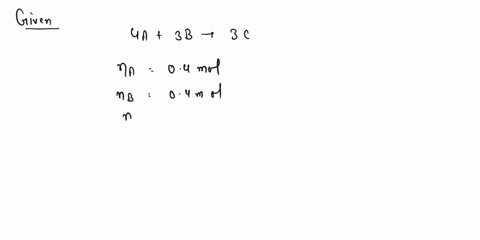 1-consider-the-elementary-gas-phase-reaction-4a3b3c-which-is-to-take-place-in-a-flow-reactorspecies-a-and-b-enter-the-reactor-at-equivalent-molar-ratio-of-40-and-the-remaining-inertunder-con-74151