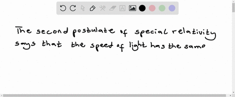 what-is-second-postulate-of-special-relativity-79004