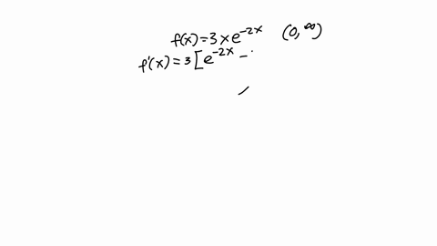 find-the-absolute-maximum-and-absolute-minimum-values-of-the-function-if-they-exist-over-the-indicated-interval-also-indicate-the-x-value-at-which-each-extremum-occurs-fx-3xe-2x-points0-02188