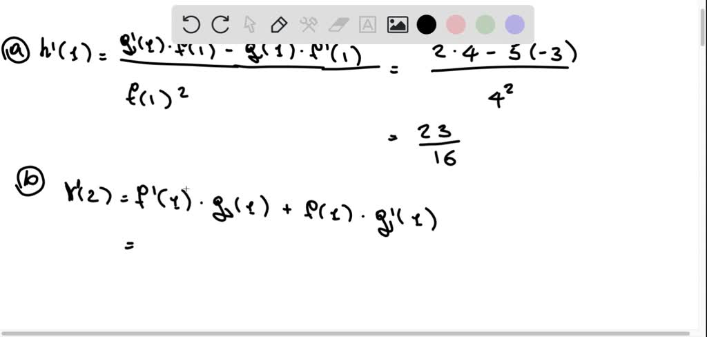 SOLVED: The functions and g are , differentiable for all real numbers x ...