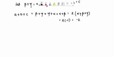 if-alpha-betagamma-are-the-roots-of-x3-x2-2x-3-0-then-the-equation-whose-roots-beta-gamma-gamma-alpha-gamma-beta-is-a-x3-2x2-3x-1-0-b-x3-2x2-3x-1-0-c-x3-2x2-3x-1-0-d-x3-2x2-3x-1-0-19677