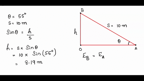 a-solid-cylinder-icxlinder-mr-rolls-without-slipping-down-an-inclined-plane-from-rest-as-shown-in-the-figure-it-has-mass-m-and-radius-r-what-is-its-linear-acceleration-in-ms-after-travelling-51927