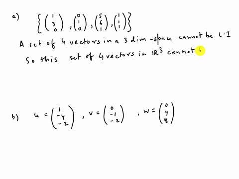 show-that-the-following-set-of-vectors-is-not-linearly-independent-c-do-the-following-vectors-form-basis-for-r3-4-v-4-w-41334