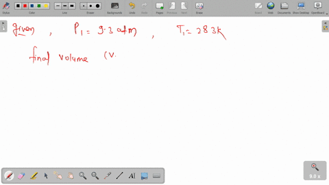 an-ideal-gas-initially-at-a-pressure-of-93-atm-and-a-temperature-of-283-k-is-allowed-to-expand-adiabatically-until-its-volume-doubles-a-what-is-the-gass-final-pressure-in-atmospheres-if-the-08051