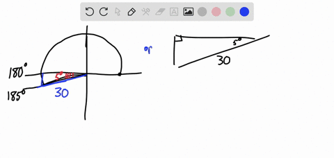 find-the-coordinates-of-a-point-on-a-circle-with-radius-30-corresponding-to-an-angle-of-185-5-xy-round-your-answers-to-three-decimal-places-check-answer-46197