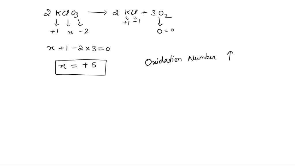 SOLVED Reaction of potassium chlorate to form potassium chloride and