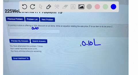 a-store-is-offering-a-10-discount-on-all-items-write-an-equation-relating-the-sale-price-s-for-an-item-to-its-list-price-l