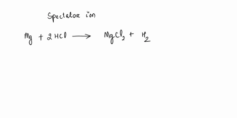 the-spectator-ion-in-the-given-reaction-is-mg-2hcl-mgcl2-h2-88777