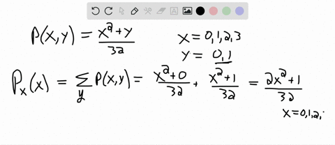 two-dimensional-random-variable-xy-have-bivariate-distribution-given-by-px-xyy-for-x-0123-and-y-0-find-the-marginal-distribution-of-x-and-y-00252
