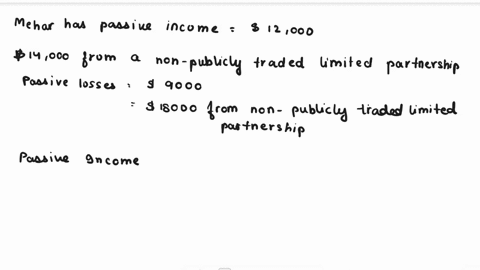 mehar-has-the-following-items-from-four-separate-investments-during-the-current-tax-year-passive-income-from-a-publicly-traded-limited-partnership-12000-passive-loss-from-a-publicly-traded-l-80366