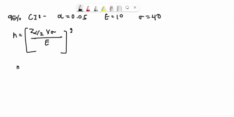 23-how-large-a-sample-should-be-selected-to-provide-a-95-confidence-interval-with-a-margin-of-error-of-10-assume-that-the-population-standard-deviation-is-40-18013