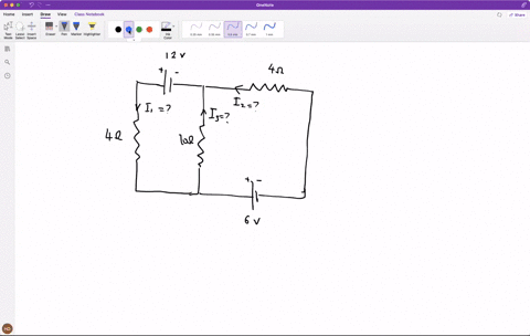 In the figure below, i? = 5 A and i? = 10 A. What is the total current ...