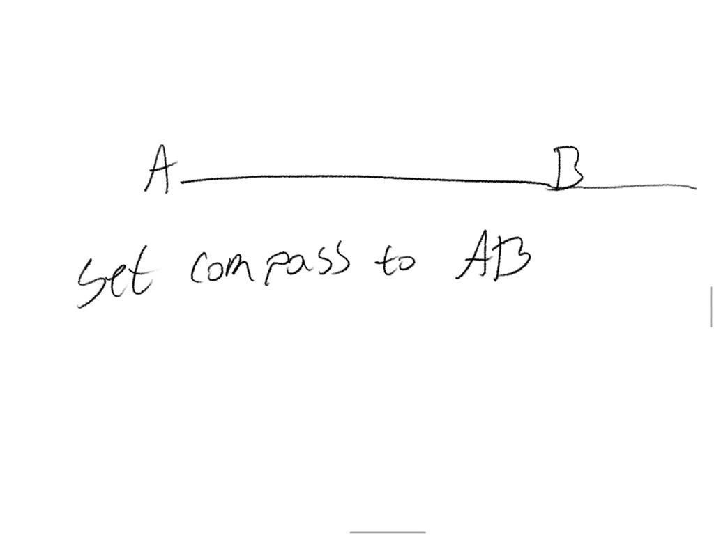 Explain how you could use the construction tool or a compass and