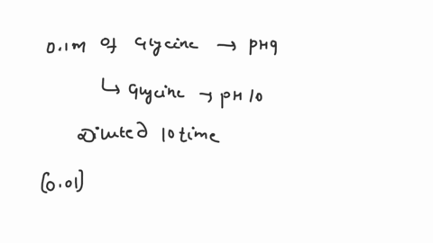 b-in-a-1m-solution-of-glycine-at-ph-90-what-fraction-of-glycinehas-its-amino-group-in-the-nh3-formc-how-much-5m-koh-must-be-added-to-10l-of1m-glycine-at-ph-90-tobring-its-ph-to-exactly-100d-69792