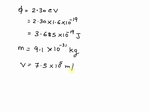 the-work-function-of-potassium-metal-is-230-ev-monochromatic-light-is-shined-on-its-surface-and-photoelectrons-with-a-maximum-speed-of-750es-ms-are-ejected-what-is-the-wavelength-of-the-ligh-08076