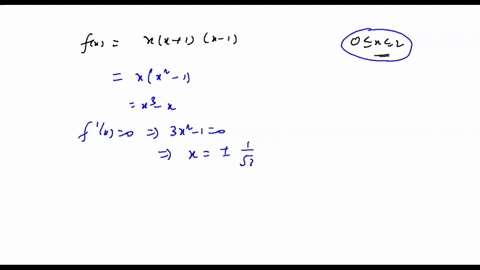 find-the-absolute-maximum-of-the-function-fxxx1x-1-on-the-interval-0x2