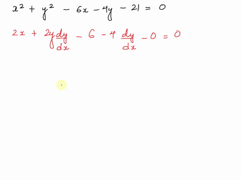 determine-the-slope-of-the-curve-x2-y2-6x-4y-21-0-at-0-7-07414
