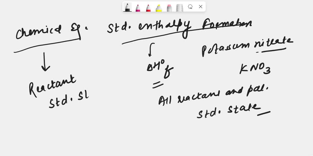 SOLVED Write the chemical equation for the standard molar enthalpy of