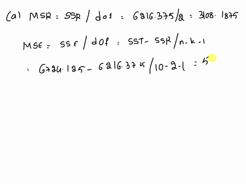 chook-video-erust-involving-data-this-and-subsequent-sections-were-desigred-be-solved-using-excel-the-following-estimated-regression-equation-based-on-10-observations-was-presented-291270-05-92472