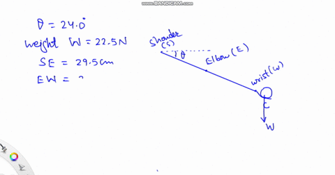 part-an-outstretched-arm-of-person-held-at-an-angle-0-2408-below-the-horizon-and-225-n-weight-placed-in-the-hand_-the-shoulder-to-elbow-length-is-295-cm-and-the-an-elbow-to-wrist-length-is-2-07023