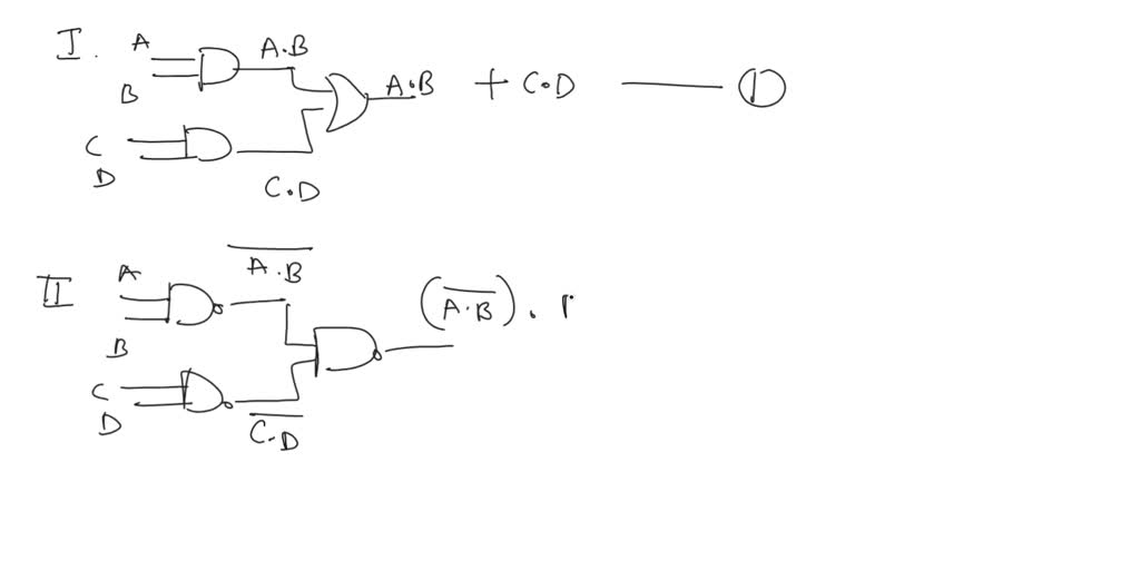 SOLVED: Using only NOR gates, give circuits that are equivalent to each ...