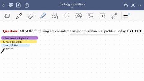 question-4-all-of-the-following-are-considered-major-environmental-problem-today-except-biodiversity-depletion-water-pollution-air-pollution-poverty-36346