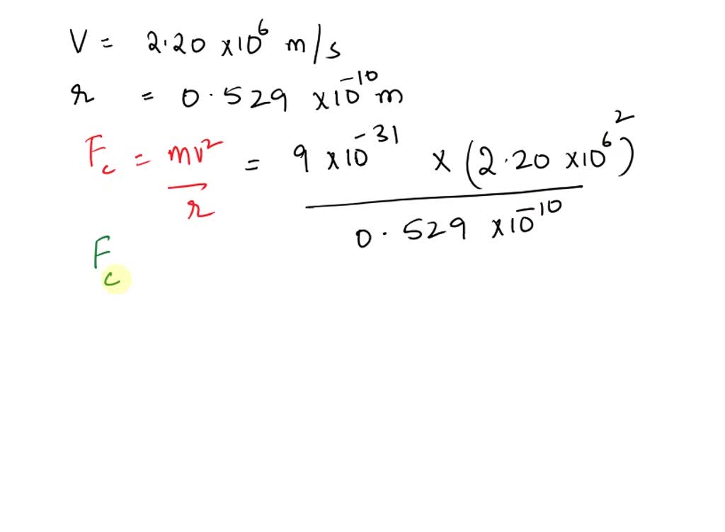 SOLVED: In the Bohr model of the hydrogen atom, an electron moves in a ...