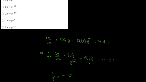 the-following-is-a-bernoulli-equation-dy-6y-3zy43-dx-it-can-be-solved-easily-by-making-the-substitution-a-v-x-13-bv-y-43-cv-2-43-dv-y43-oe-v-y-13-90568