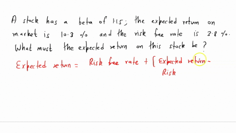 a-stock-has-a-beta-of-115-the-expected-return-on-the-market-is-103-and-the-risk-free-rate-is-38-what-must-the-expected-return-on-this-stock-be-do-not-round-intermediate-calculations-round-th-99228