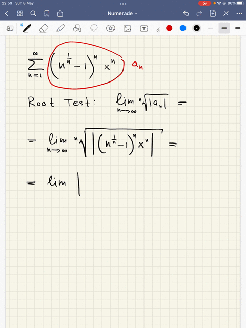 use-the-root-test-to-find-the-radius-of-convergence-for-n-1-i-54054