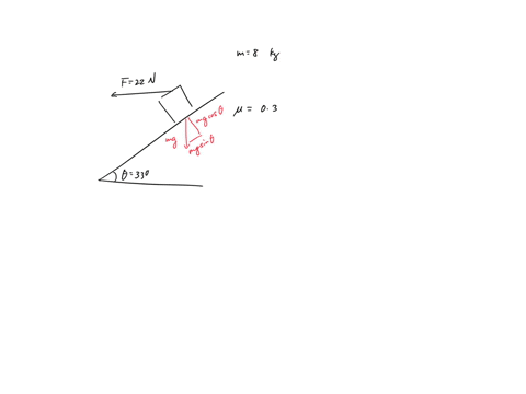 an-800-kg-box-sits-on-ramp-that-is-inclined-at-330-above-the-horizonta-the-coefficient-of-kinetic-friction-between-the-box-and-the-surface-of-the-ramp-is-pk-0300-a-constant-horizontal-force-51593