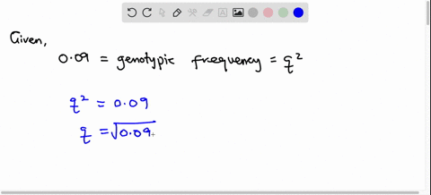 if-the-frequency-of-a-homozygous-recessive-genotype-is-009-what-is-the-frequency-of-the-recessive-allele-if-the-population-is-in-hardy-weinberg-equilibrium-what-is-the-frequency-of-the-domin-16397
