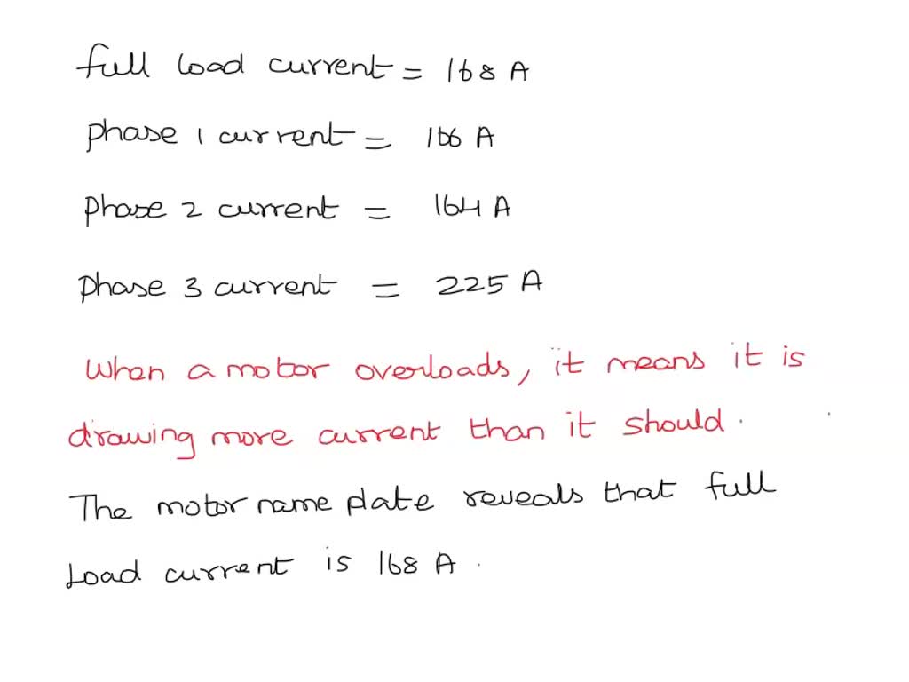 SOLVED A motor is tripping out on overload. The motor nameplate