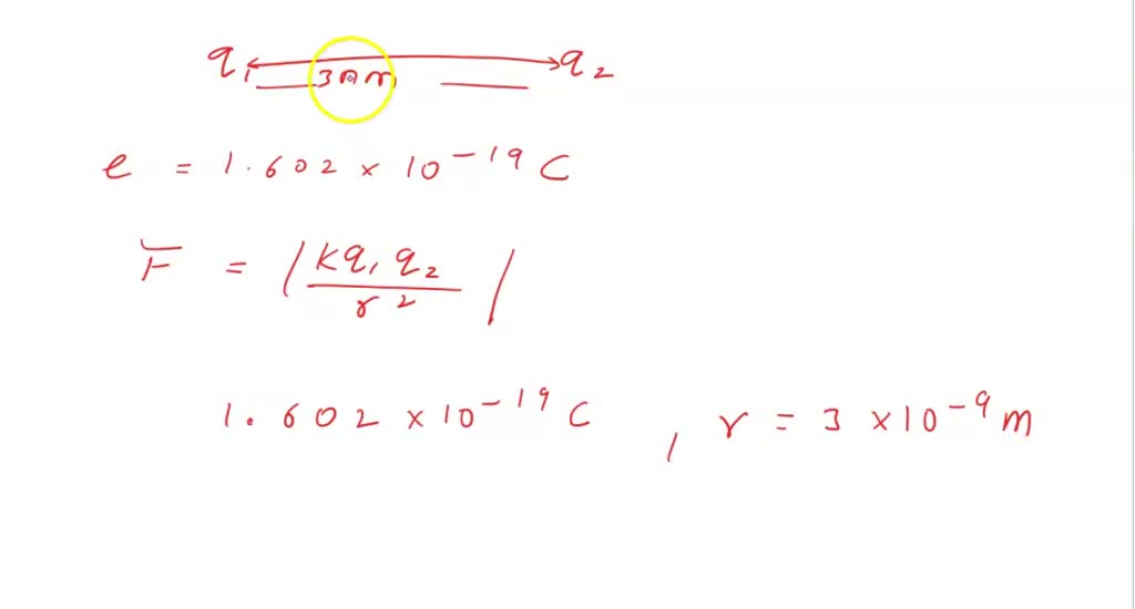 SOLVED Determine the magnitude of the electric force between 2 protons
