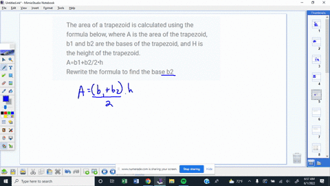 the-area-of-a-trapezoid-is-calculated-using-the-formula-below-where-a-is-the-area-of-the-trapezoid-b1-and-b2-are-the-bases-of-the-trapezoid-and-h-is-the-height-of-the-trapezoid-ab1b22h-rewri-46005