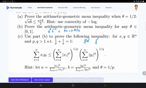 the-arithmetic-geometric-mean-inequality-is-a91-0-oa-1-_-0b-for-all-ab-2-0-and-0-0-1-prove-the-arithmetic-geometric-mean-inequality-when-0-12-vab-at0-hint-use-convexity-of-log-prove-the-arit-19162