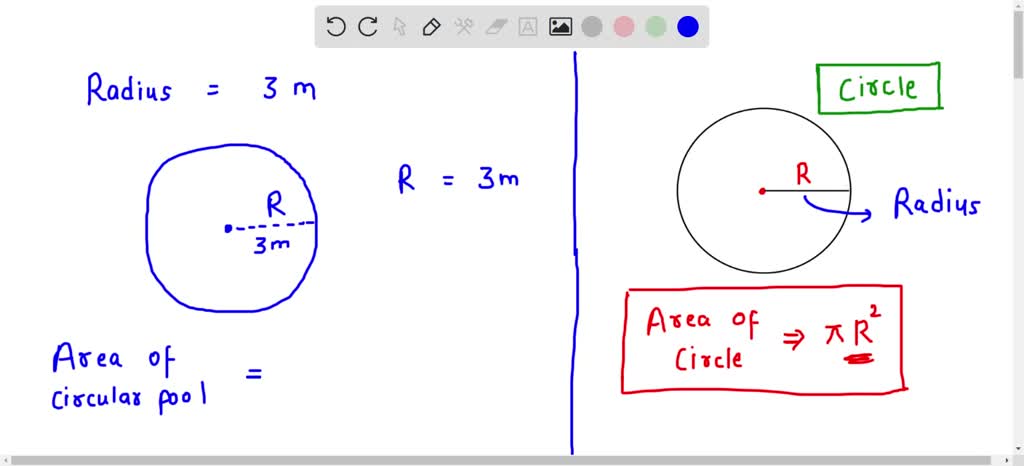 SOLVED A Large Circular Pool Has A Circumference 0f 94 2m And A 