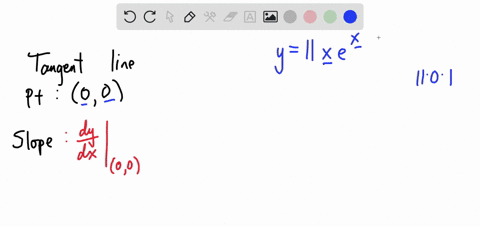 point-find-the-equation-of-the-tangent-line-to-the-curve-y-ilxex-at-the-point-00_-the-equation-of-this-tangent-line-can-be-written-in-the-form-y-mx-b-find-m-and-b_-m-11-b-08345
