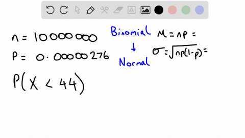 the-probability-of-a-plane-crashing-on-a-single-trip-in-2010-was-000000276-find-the-approximate-probability-that-in-10-million-flights-there-will-be-fewer-than-44-crashes-round-your-answer-t-33086