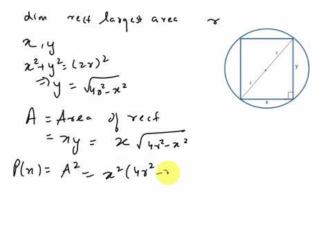 1-point-find-the-dimensions-of-the-rectangle-of-largest-area-that-can-be-inscribed-in-a-circle-of-radius-list-the-dimensions-in-non-decreasing-order-the-answer-may-depend-on-r-63976