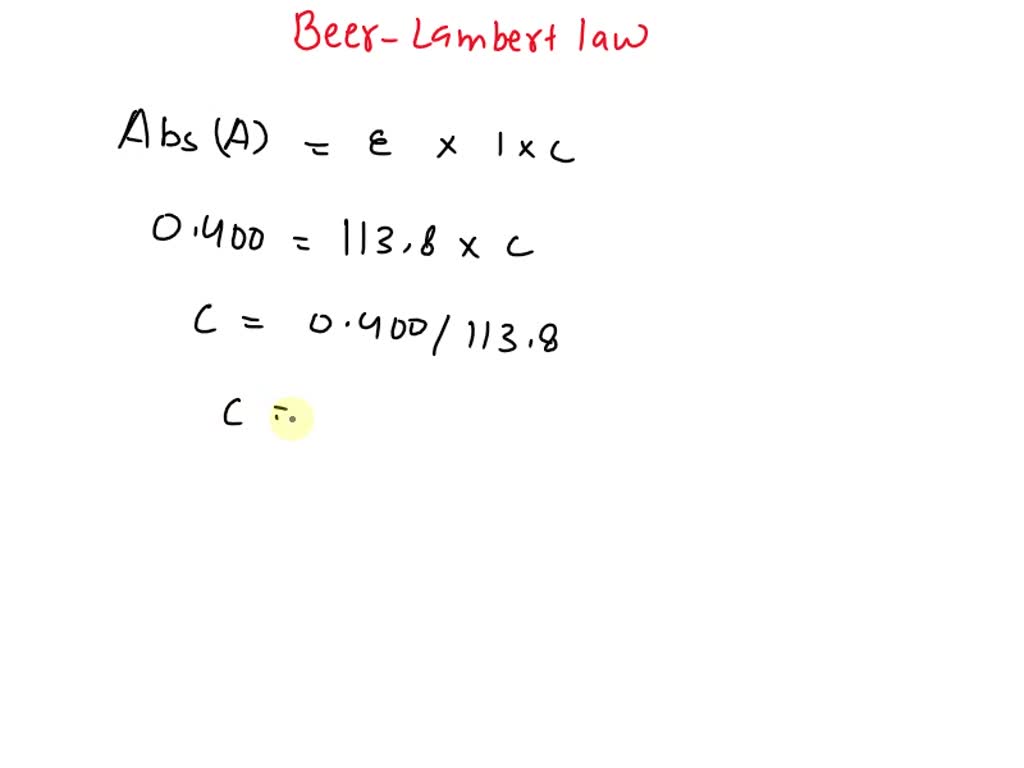 SOLVED In our experiment, we use standard solutions to O calculate the