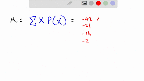 calculate-the-mean-the-variance-and-the-standard-deviation-of-the-following-discrete-probability-distribution-negative-values-should-be-indicated-by-a-minus-sign-round-intermediate-calculati-85332