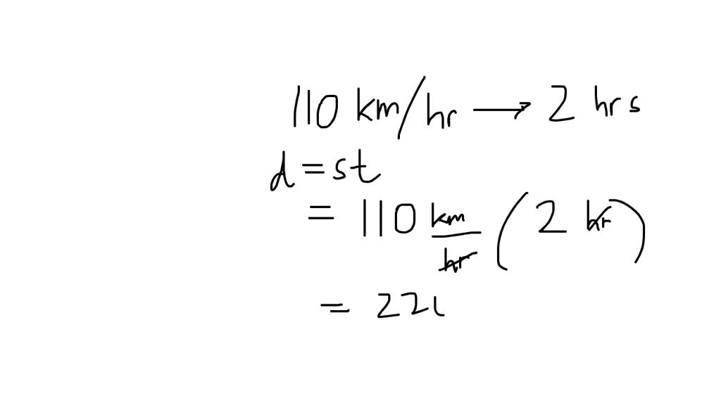 solved-a-motor-car-drives-at-an-average-speed-of-110km-h-for-2-hours