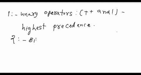 the-following-are-categories-of-operatorsassignment-such-as-binary-operators-such-as-comma-symbol-primary-such-as-unary-such-as-rank-the-group-by-the-order-of-the-precedence-by-inserting-its-92158